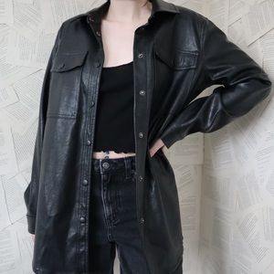 Leather Blazer Jacket